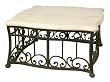 Sorrento Square Aged Bronze Iron Cocktail Table w/ White Marble Top (42"sq x 21 1/2"h)
