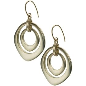 Fossil Earrings - Double Orbital (Color: Gold)