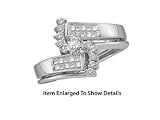 Stunning 14K. White Gold 1/2 Ctw Diamond Wedding Set For Her
