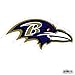 NFL Siskiyou Sports Fan Shop Baltimore Ravens Logo Magnets 8 inch sheet Team Color