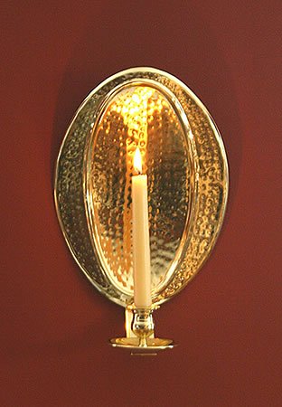 Hammered Oval Sconce