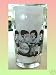 THE BEATLES CARTOON BEER GLASS