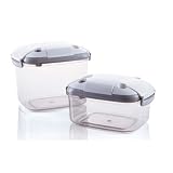 Zevro ZVS201 Indispensable Vacuum Saver 2-Piece Canister Set