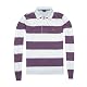 Ralph Lauren Sport Women Striped Long Sleeve Pony Logo Rugby Polo T-shirt