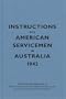 Instructions for American Servicemen in Australia, 1942 (Instructions for Servicemen)