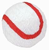 Baseball Shaped 12in x 12in Pinata