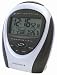 Precision MSF Radio controlled LCD silver/graphite coloured case Projection alarm clock with mains adaptor