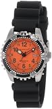 Momentum Women's 1M-DV01O1B M1 Orange Dial Black Rubber Dive Watch