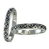 Narrow Sterling Silver Celtic Motif Band Ring for Men or Women sz 4-15