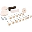 24 Felt Buffing Wheels Polishing Rouge Rotary Tools