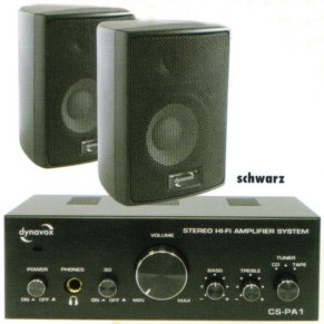 Dynavox Dream Sound Set I (Hifi Verst&auml;rker 100 Watt) schwarz