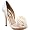 Badgley Mischka Women's Randall Peep-Toe Pump,White Satin,9 M US