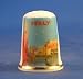Birchcroft Porcelain China Collectible Thimble - Travel Poster Series Italy