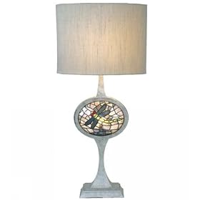 31.5 Inch H Cameo Dragonfly Lighted Base Table Lamp Table Lamps by Meyda