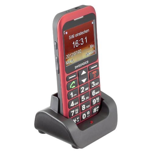 T�l�phone GSM SWISSVOICEMP33NOIR ROUGE