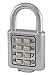 Ultra Hardware 55044 35 Millimeter Heavy Duty Push Button Combination Padlock, 4 Digit Locking Mechanism, Chrome