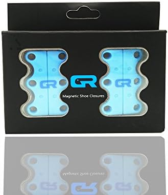 GR® Magnetic Shoe Closures - Never Tie Laces Again! (Blue, #1kids/Youth/Adults)