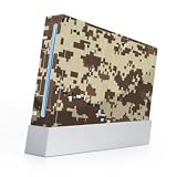 Digital Desert Camo Design Nintendo Wii Body Protector Skin Decal Sticker