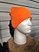 Blaze Orange Winter Safety Watch Beanie Hat