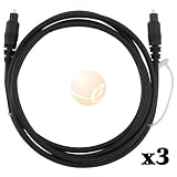 6' DIGITAL AUDIO OPTICAL FIBER OPTIC TOSLINK CABLE