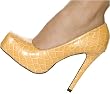 Highest Heel Women's BAM-11 4" Square Toe Pull Over Platform Pamp, available in 3 colors