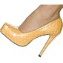 Highest Heel Women's BAM-11 4" Square Toe Pull Over Platform Pamp, available in 3 colors