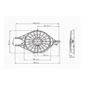 00-03 DODGE DURANGO (4.7L, 5.2L, 5.9L, V8) AC CONDENSER + RADIATOR COOLING FAN (W/ SHROUD, W/ MOTOR) (DUAL FUNCTION, W/ SINGLE FAN) 01 02 2000 2001 2002 2003