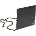 Bisadora Black Leather Hip Purse with choice of Chain Belt in 5 sizes and 4 colors