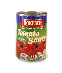 ROKEACH Tomato Sauce With Mushrooms, 10.5-Ounce Tins (Pack of 8)