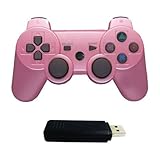 Playstation 3 PS3 Twin Shock 2.4 Ghz Wireless Controller PINK