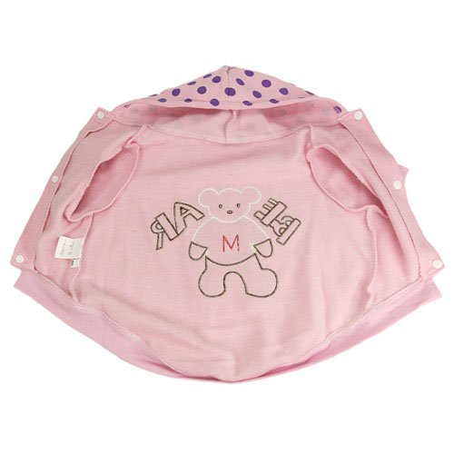 カ 小中型犬用洋服 熊ちゃんの柄 粉红色 dog w