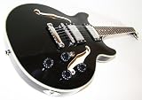 Zoom Produkt-Bild: schwarze Jazz & Blues E-Gitarre. Semi Acoustic. Neu