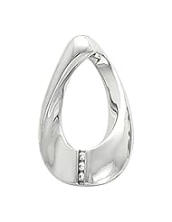 Platinum Diamond Pendant/Slide - 0.045 Ct. -- LIFETIME WARRANTY