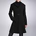 BGSD Women's Club Collar Wool Blend Walking Coat