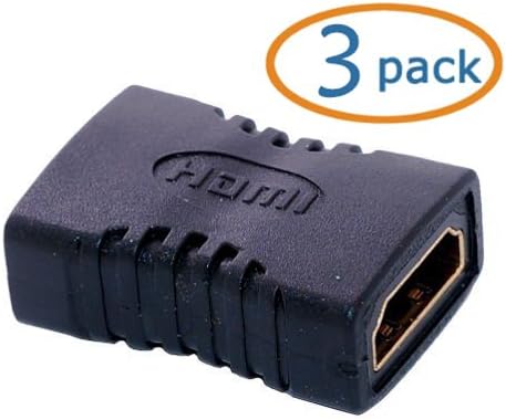 Simtyso Hdmi Coupler Female to Female Connectors adapters Pack of 3