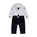 Baby Boys' Clothing Suit Gentleman Romper Jumpsuit Boys Rompers 2Pieces Sets