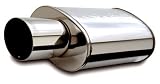 MagnaFlow 14827 Street Series Polished Stainless Steel Oval Muffler with Tip