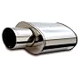 MagnaFlow 14827 Street Series Polished Stainless Steel Oval Muffler with Tip