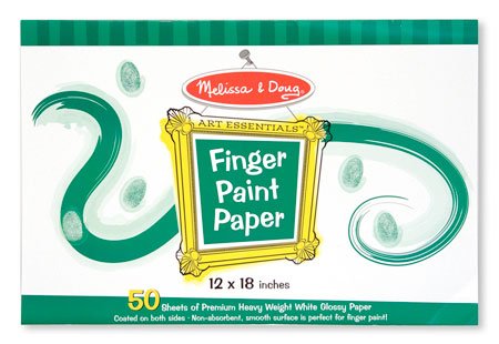 Childrens Toyshop  Toys : Melissa & Doug Finger Paint Paper Pad (12"x18")