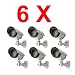 6 pack Outdoor Dummy Fake Security CCTV Camera Light Blinks