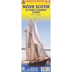 Nova Scotia / PEI Travel Reference Map 1 : 400 000
