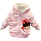 Kubeer Baby 0-3T Girl Thick Coats Hoody Kid Children Infant Jackets Coat Clothes