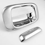 2 Pieces Replacement Chrome Tailgate Handle Cover Set Without Keyhole for GMC Sierra... by Astra Security