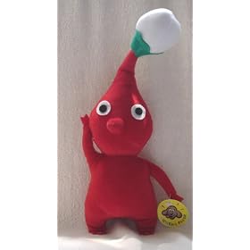 12" Nintendo PIKMIN 2 Plush Doll beanie Red Bud Toy