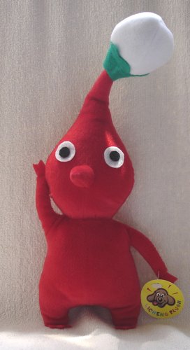 12" PIKMIN 2 Plush Doll beanie Red Bud Toy