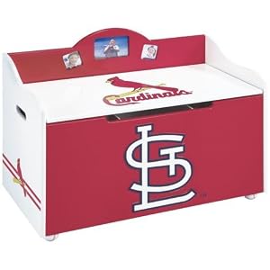 Guidecraft G11017 St Louis Cardinals Toy Box And Storage Bench