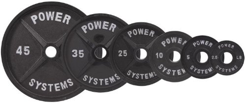 Power Systems Pro Olympic Plate (Black, 45 -Pounds) On Sale