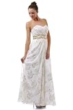 Ball Gown Formal Prom Strapless Printed Dress #2683