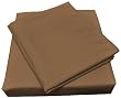 Microfiber Spa Quality Bed Sheet Set, Full Size, Brown, 4-Pieces