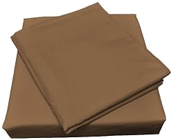 Microfiber Spa Quality Bed Sheet Set, Queen Size, Brown, 4-Pieces